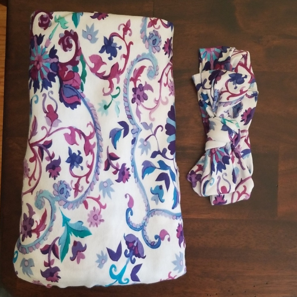 Posh Peanut Swaddle and Headband